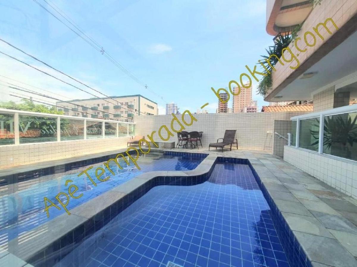 Ape Temporada Praia Grande Sp Completo Com Piscina, Churrasqueira, Estacionamento Dış mekan fotoğraf